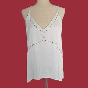 POL NWOT White Embellished Camisole, Tank Top